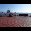 Neben unseren Fahrrädern das einzige Fahrzeug auf der Überfahrt nach Rumänien